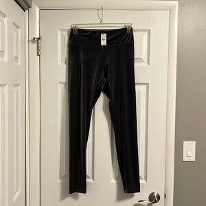 Dark Grey Velvet Legging